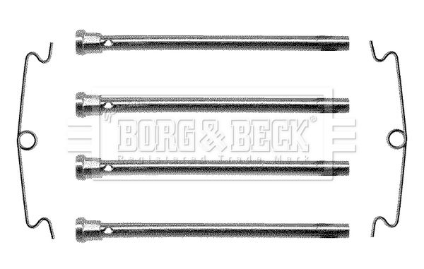 BORG & BECK Tarvikesarja, jarrupala BBK1024